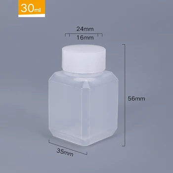 10шт 30 ml, prozirna plastična boca zatvorena prazan trg reusable boca za tekuće i eteričnih ulja parfem hrane kontejner 