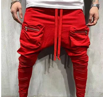 Muška topla rasprodaja hip-hop hip-hop hlače moderan sportski trend prosjačenje, na primjer, hlače za fitness na otvorenom, sweatpants 2021 
