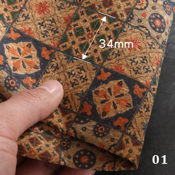 1PC Prirodni hrast tkanina пробковая tkanine s drvenim zrna mozaik Ručno DIY kožna mozaik 14*20 cm