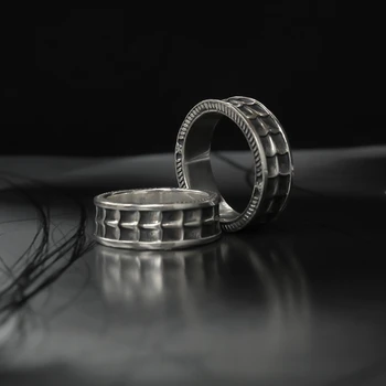 Prsten sa Skale Zmaj Muška Osobnost Retro Moda Ručno Otvaranje Podesiv Prsten Zlatar Poklon