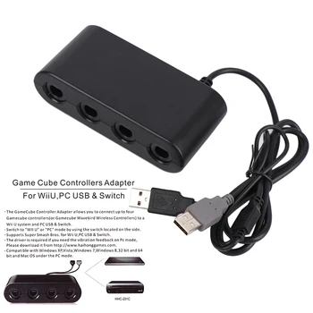 USB Adapter je Pretvarač NGC 4 Porta Igra Kontroleri Cube Adapter Za Wii U,PC USB i Switch