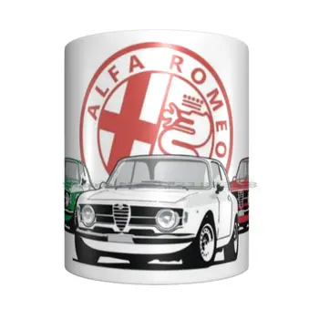 Alfa Romeo Giulia Tri Boje Talijanska Zastava Keramičke Šalice i Šalice za Kavu Šolja za Čaj s Mlijekom Alfa Romeo Alfa Alfa Romeo Giulia Gt Coupe 