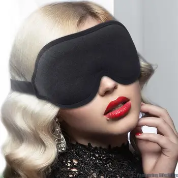 1 Kom. 3D Svilene Maska za spavanje memorijska Pjena Mekana obloga na oči Udobnost 3D Dizajn, Maska za spavanje za lica sjenilo Prozračna Žene Muškarci 