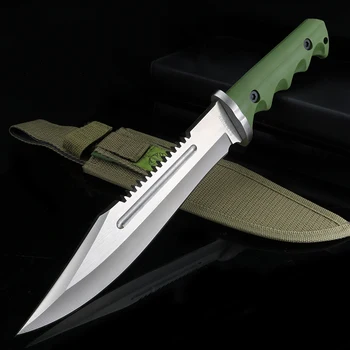Vanjski vojni nožić za samoobranu visoke tvrdoće kratki nož s oštricom za opstanak u divljini planinarenje oštar alat nož ravno