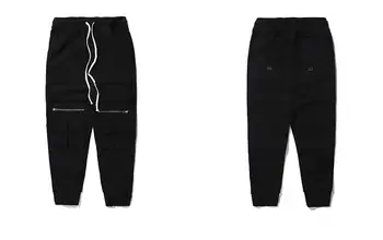 2021 Muška odjeća GD Frizer-stilist moda Hip-hop Munje s višestrukim džepovima Svakodnevne Hlače plus size odijela 27-46 
