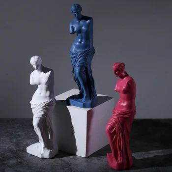Europska Kip Od Smole Moderna Apstraktna Mini-Boginja Sa Slomljenom Rukom, Skulptura, Umjetnički Skica Model Ukras Ukras kuće