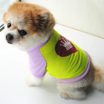 Ljetna nadvoji majica za male pse sa prozračna fino sekciju kratkih rukava Odjeća za pse za kućne ljubimce Chihuahua Štene
