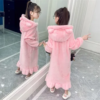 Dječji ogrtač s kapuljačom Dječje пижама za djevojčice Пижама spavaćica Dječje пижама Haljina za spavanje