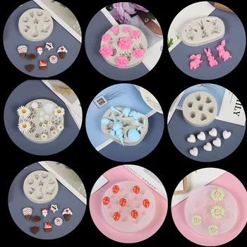 3D Navoj Silikonska Forma za Probijanje Cvjetni Torta Keks, Sladoled, Keksi, Bomboni, kao što su Aromaterapija Gips