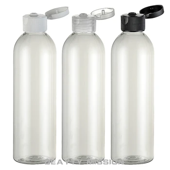 MISIJA LJEPOTE veleprodaja 250 ml, prozirni poklopac poklopac plastični plastična boca,250 ccm kontejneri 24 kom./lot