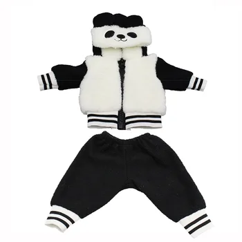 Rođen je Novi Dijete Pogodan je za 18 cm 43 cm, Lutkarska Pribora Tri Dijela Crni Bijeli Kostim Panda je Za Poklon na Dan Rođenja djeteta