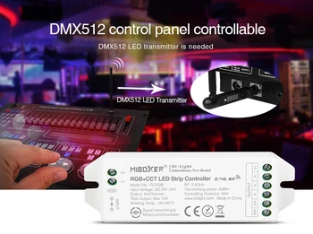 DC12V~24 U FUT039 Obnovljeno 2,4 Ghz RGB+CCT LED Traka RGB Kontroler 2,4 Ghz RF Daljinski Glas DMX DMX512 Upravljanje Za led Trake 