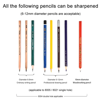Nova Automatska šiljilo za olovke sa dvije rupe Električni prekidač Šiljilo za olovke pribora za kućni ured Školski pribor