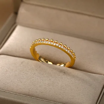 Slatka Jednostavna Vjenčanje Vjenčano Prstenje za žene Mikro-Optočena Цирконием Crystal Elegantan Prsten na Prst Nakita Bijoux Femme 