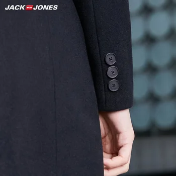 Svakodnevno vune kaput JackJones s nazubljenom ogrlicom srednje dužine Za muškarce| 219327503