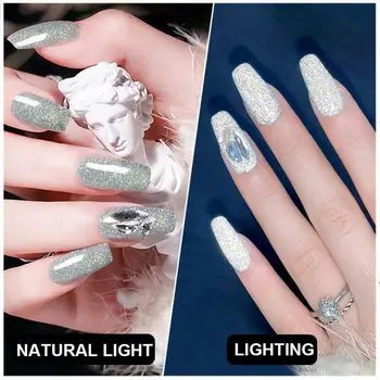 15 ml Eksplozivan Diamond Sjaj Gel-Lak Za Nokte Svjetlucave Iskre Apsorbira UV-Gel-lak Šarene Gel-lak za Nokte u DIY Nail Art