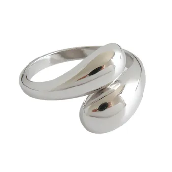 Nove akvizicije Vintage Prsten s Perlicama Za Žene Veliki Podesiva Veličina Prstena Na Prst Modni Nakit 