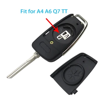 OkeyTech 3 Tipke Daljinskog Ključa Ljuska Bez Ključa Pametni Torbica Za Ključeve, Ažuriranje Odgovara Za Audi A6 A4 Q7 TT Daljinski Ključ za Poklopac Privjesak Zamjena