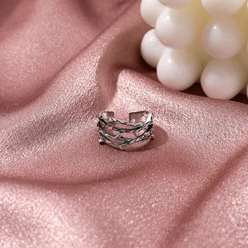 Novi Podesivi Vintage Retro krunu od trnja Ovjes Prsten sa šiljcima Prsten s grani Prsten s granama Ovjes Otvoreni Prsten za žene