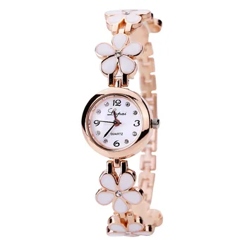 Jednostavne Kvarcni sat Rafting Dame pojas s cvjetnim uzorkom Ručni sat Montre Femme Relogio Feminino Reloj Mujer Izravna dostava