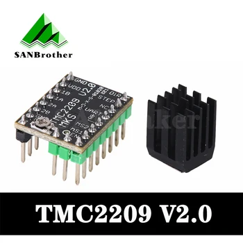 TMC2209 Vozač stepper motor StepStick 3d printer rezervni dijelovi 2.5 A ultra silent (bez tona za Gen_L Robin Nano SKR V1.3 mini E3 za Ender 3