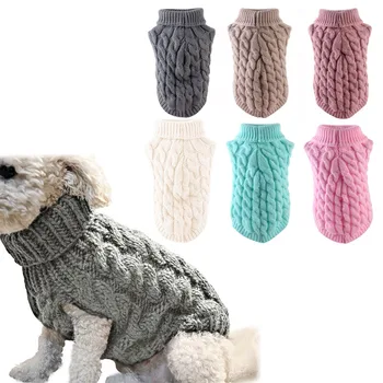 8 Boja Pletene kardigan za kućne ljubimce Zimski džemper za pse Pletene pletene kukičanje-pulover za pse Odjeću Topla odjeća za kućne ljubimce pse Odijelo Дропшиппинг