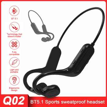 Slušalice s Koštane Vodljivosti Bluetooth Bežične, Vodootporne Udobne odjeće Vanjski Ušni Kuka Lagani Nije U uhu Sportske Slušalice