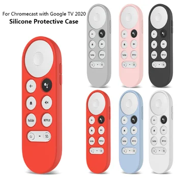 Silikonska Torbica Za Chromecast Za Google TV 2020 Voice Daljinski Upravljač šok-dokaz Zaštitna Torbica Chromecast Voice Daljinski Upravljač Vruće