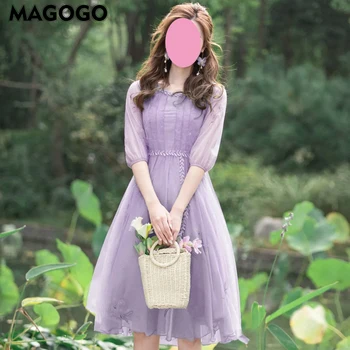 Ljeto je nevjerojatan haljina kratkih rukava za žene INS Super slatko roading donje cvjetnih haljina M-2XL MAGOGO 1 kom.