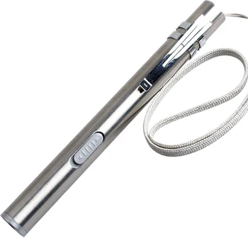 USB-Akumulatorski Mini svjetiljka od nehrđajućeg Čelika Zgodan led svjetiljka s kopčom