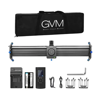 GVM GT-J80D GT-J120D Profesionalni Video Aluminijska Legura Motorizirani Klizač Kamere Pratiti Kolica Video Stabilizator Šinu za DSLR