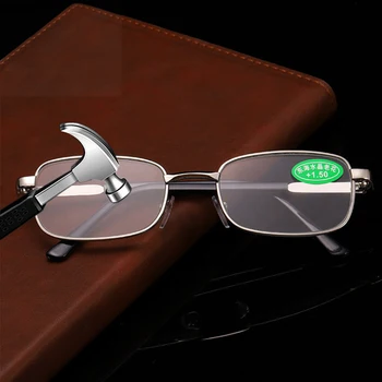 Naočale za čitanje s leće od prirodnog kristala za muškarce i žene, anti-umor, udobne naočale visoke razlučivosti, dioptrijske naočale