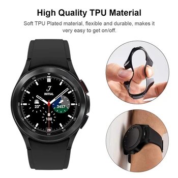NOVI Zaštitna torbica za Samsung Galaxy Watch 4 40 mm 44 mm Mekana Kapa TPU Branik Full screen Protector Galaxy Watch4 Pribor 