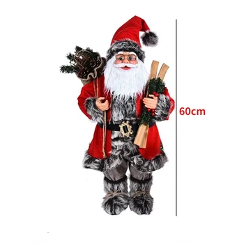 2022 Nova Godina je Velika Lutka Djeda Mraza za Djecu Božićni Dar Božićnih Ukrasa za Dom Vjenčanje Pribor 40/60/80 cm 1 kom.