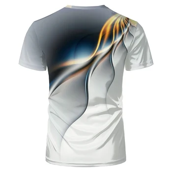 Muška majica s 3D ispis, Individualnost, Munja, majica kratkih rukava, Svakodnevni ljetna moda, cool majice, Slobodna muška majica okruglog izreza
