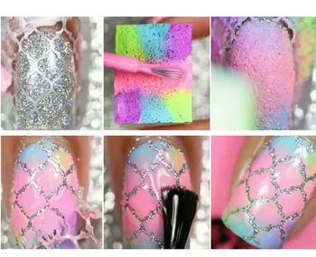 12 kom./24 kom. Laserski Šuplje Naljepnice za nokte Mix Dizajn u strip Cvijeće Naljepnice za nokte 3D DIY Manikura Puna Vrhovima noktiju 