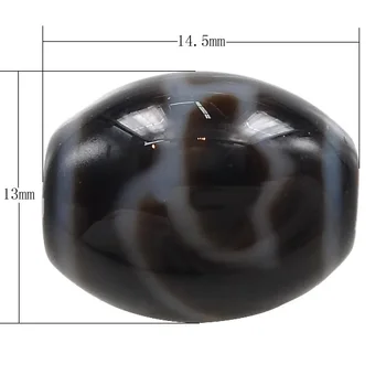 Prirodne tibetanski perle Ji za izradu nakita DIY Narukvica i ogrlica Ovalni, lotos i dvije nijanse 14, 50x13x3 mm, Prodaja PC