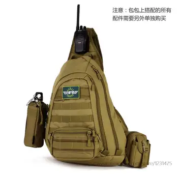 45 cm Veliki vanjski taktički vojni ruksak s jednim remenom, velika torba za rame torba sport za biciklizma, 14' laptop A3104